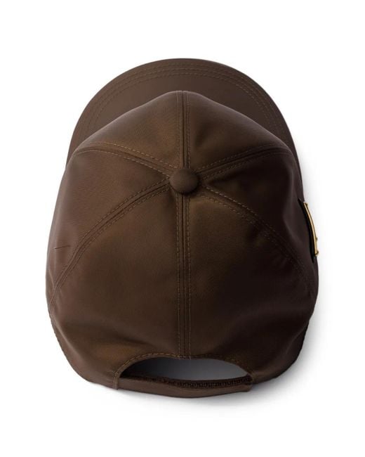 Prada Brown Re-Nylon Baseball Cap