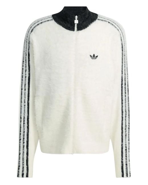 Cárdigan con cremallera Adidas de hombre de color White