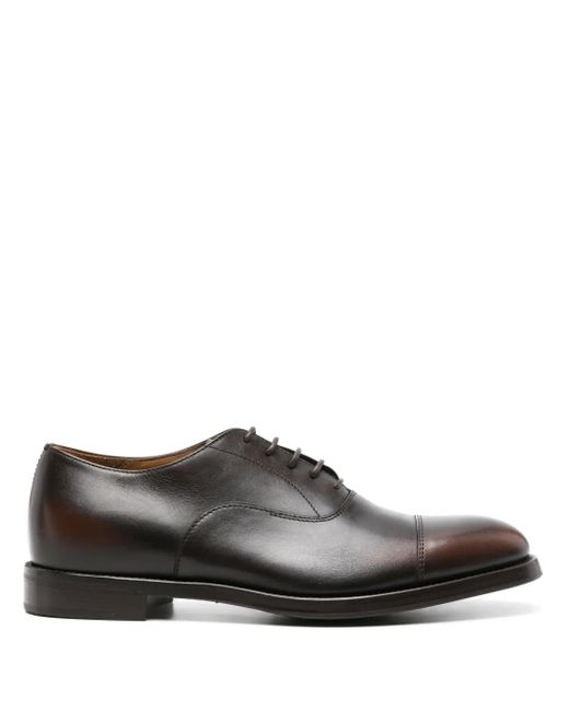 Officine Creative Brown Faded Leather Derby Shoes for men