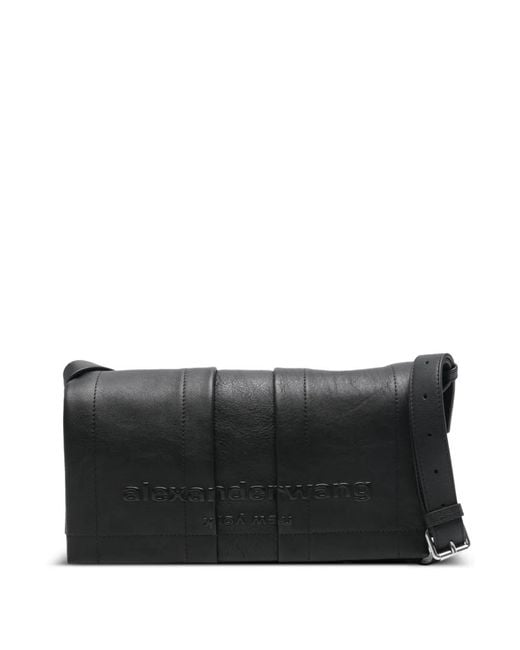Alexander Wang Black Pack Medium Flap Crossbody Bag