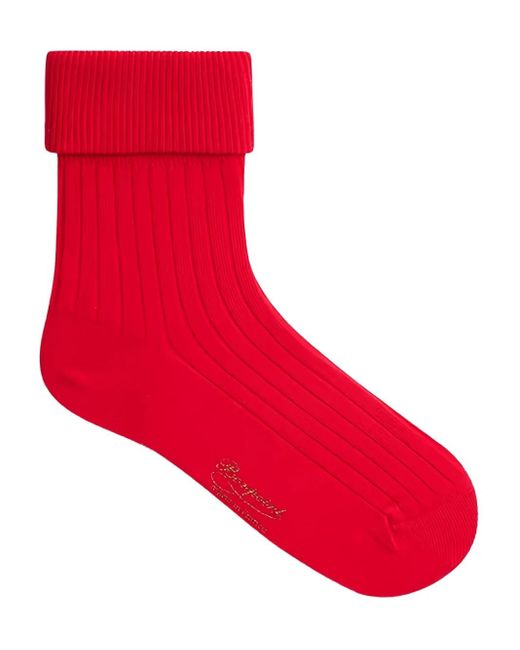 Bonpoint Red Gadilson Ribbed Socks