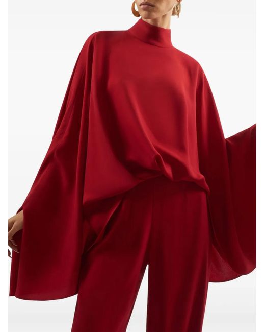 Taller Marmo Red Eolia Cape Jumpsuit