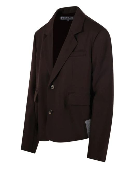 Loewe Black Button-Up Blazer