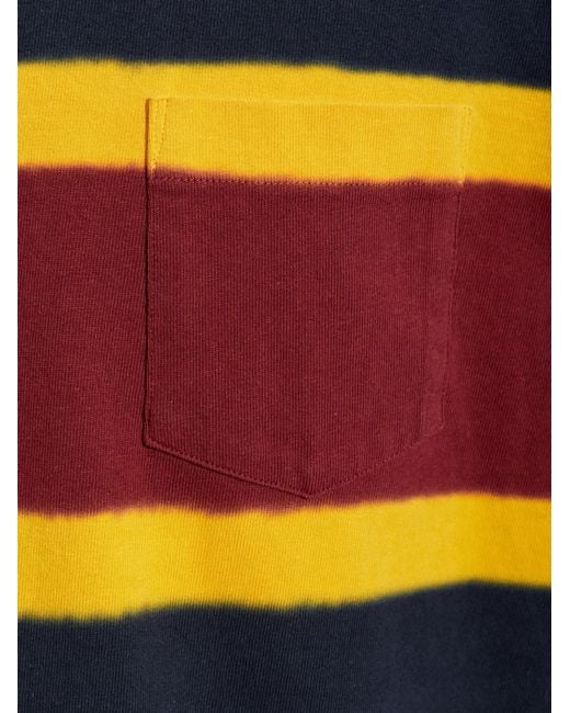 Sacai Blue Chusen-Dyed Cotton T-Shirt for men