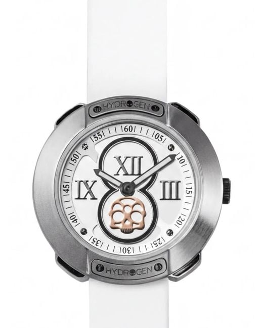 Hydrogen Gray Vista Roman 29Mm Skull-Motif Watch