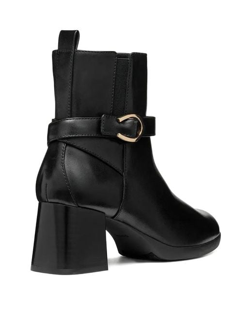 Geox Black 60Mm Buckle-Strap Boots