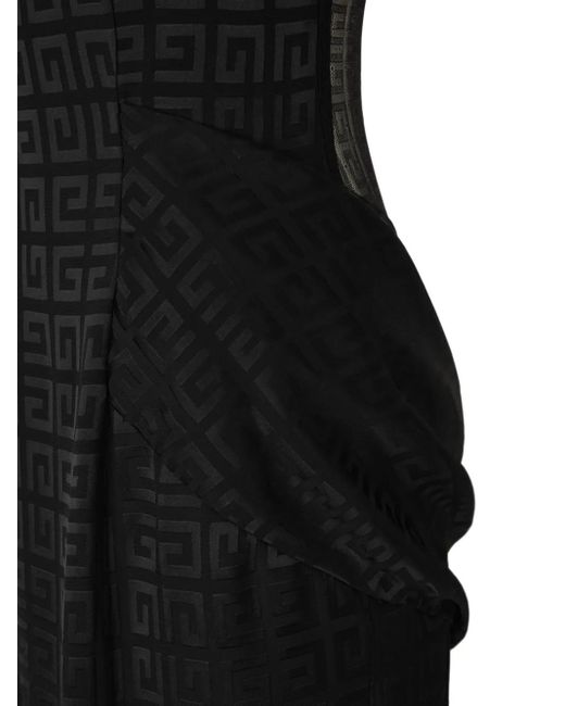 Givenchy ドレープ ジャカード ドレス Black