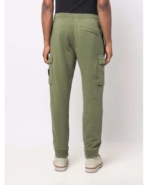 Stone Island Green Compass Badge Track Pants for men
