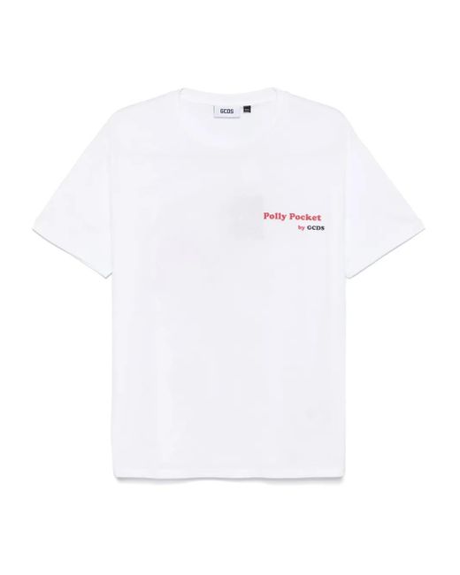 Gcds White X Polly Pocket Pizza T-Shirt for men