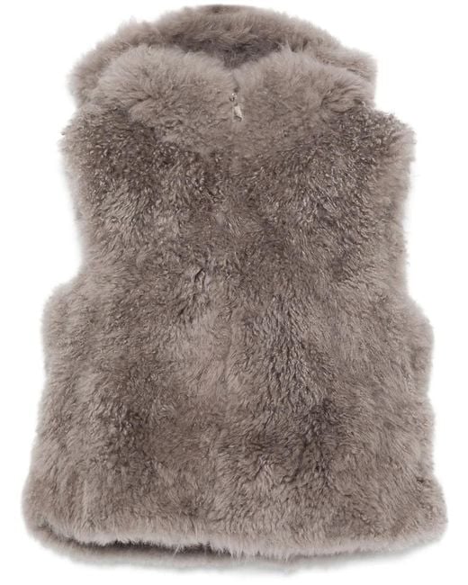 Liska Brown Shearling Gilet
