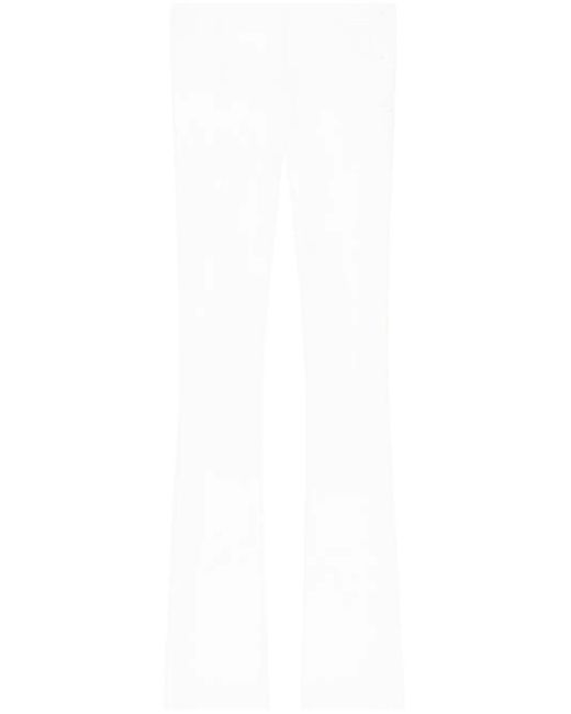 Courreges White Oblique Tailored Trousers