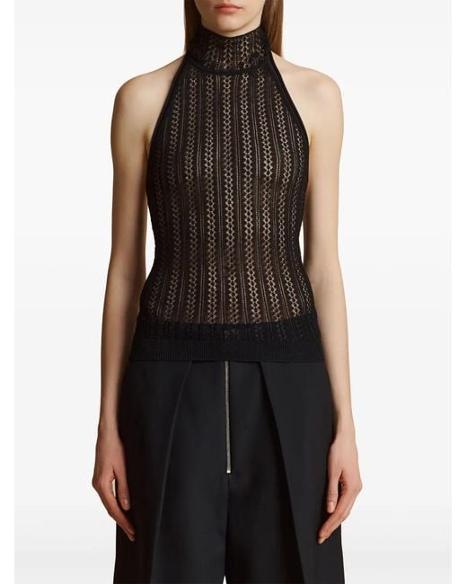 Khaite Black Benedetta Blouse