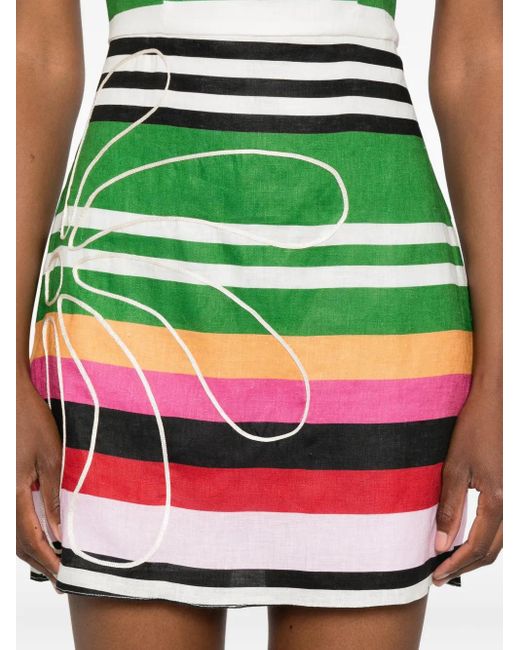 Cala De La Cruz Green Roma Mini Dress