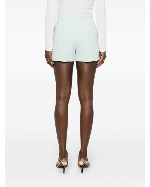 Shorts con placca logo di Elisabetta Franchi in White