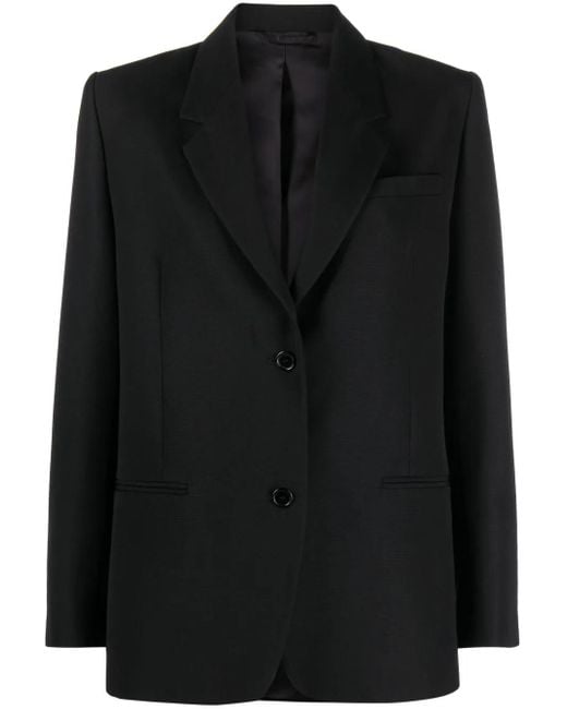 Totême  Blazer Met Enkele Rij Knopen in het Black