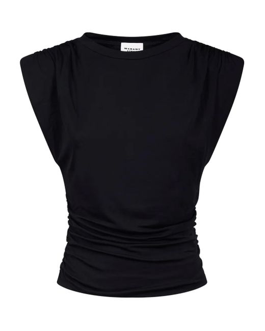 Isabel Marant Tanktop Met Gesmockte Schouders in het Black