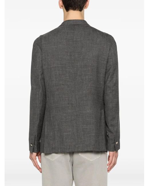 Eleventy Gray Double Breasted Jacket for men