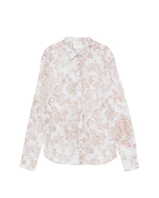 Forte_forte White Patterned Cotton Shirt
