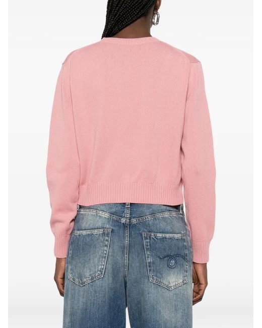 Givenchy Kort Vest Met Ronde Hals in het Pink