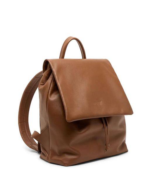 Marsèll Brown Patta Leather Backpack for men