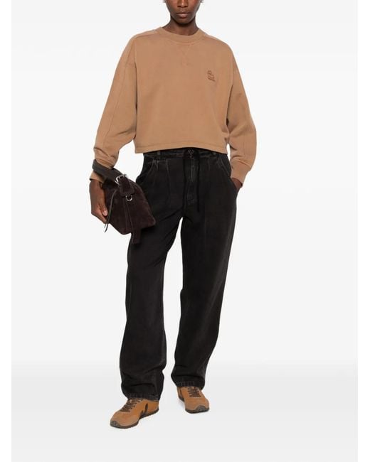 Isabel Marant Black Ilsa Drawstring Jeans
