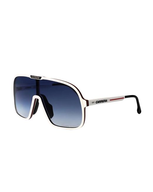 Carrera Blue Shield-Frame Sunglasses for men