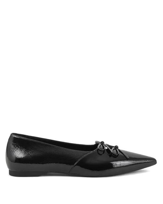 Vagabond Black Hermine Pointed-Toe Ballet Flats