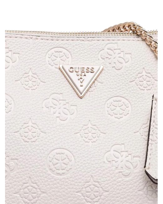 Guess Natural Logo-Debossed Shoulder Bag
