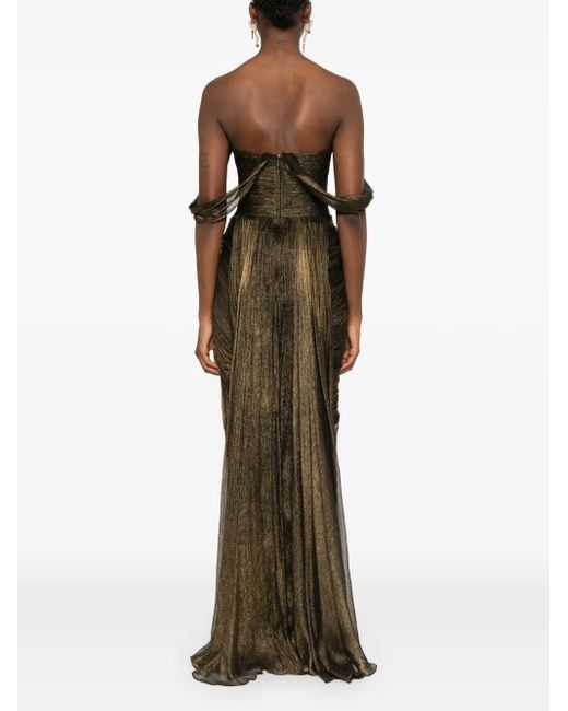 IRIS SERBAN Green Natasha Maxi Dress
