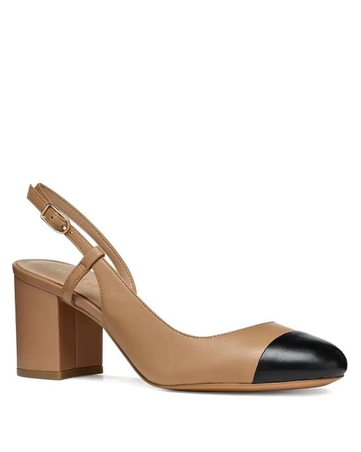 Geox Natural 65Mm Slingback Block-Heel Pumps