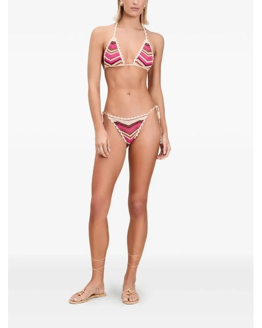 Devon Windsor Red Aida Bikini Top
