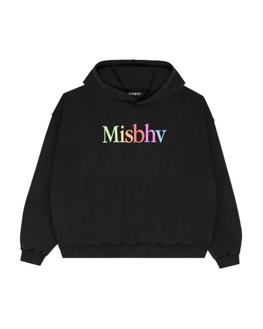 M I S B H V Black Graphic Silicon Valley Hoodie