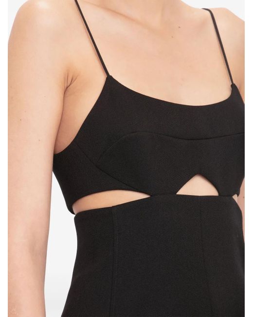 Victoria Beckham Black Cut-out Cami Top