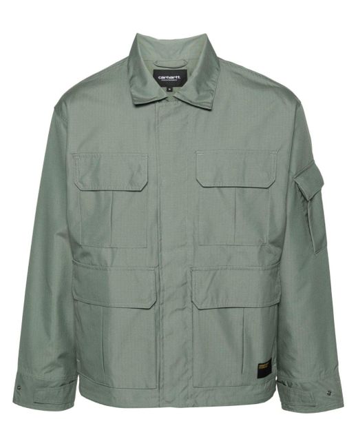 Carhartt Green Holt Ripstop Shirt Jacket for men