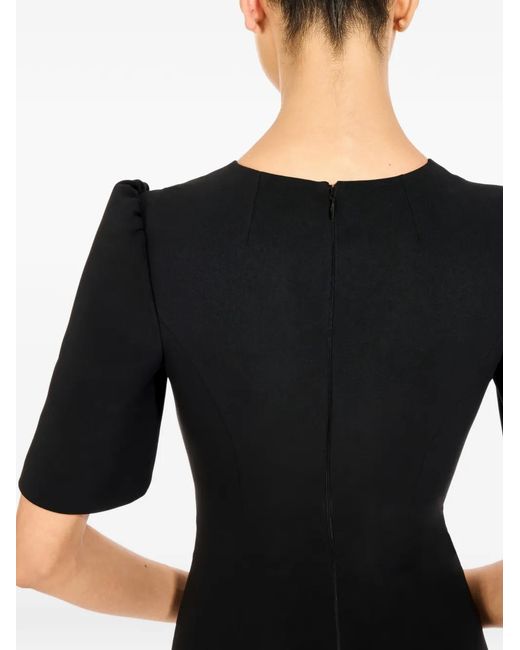 Jenny Packham Black Roma Embellished Midi Dress