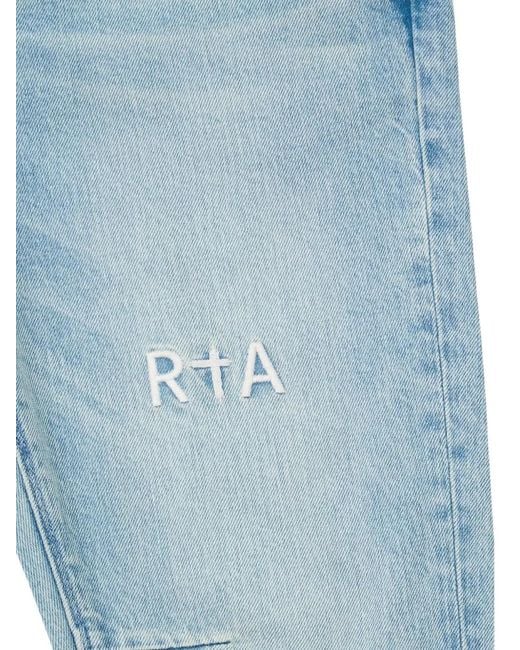 RTA Blue Bryant Logo Skinny Jeans for men