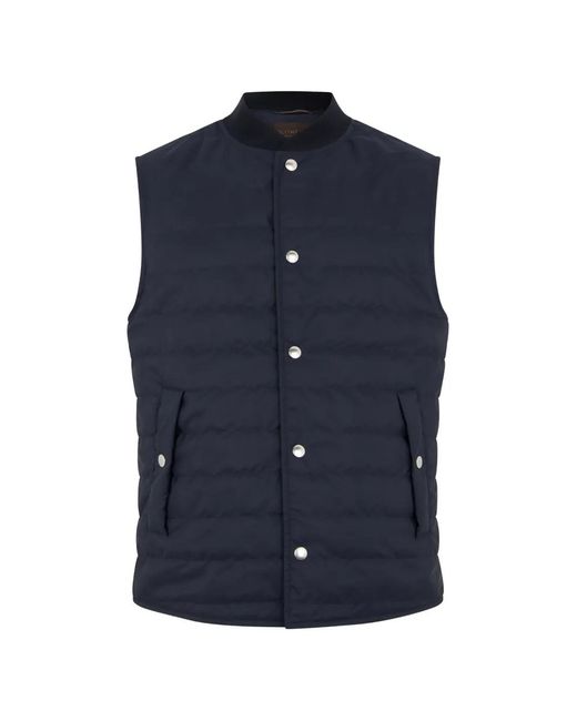 Slowear Blue Quilted Padded Coat for men