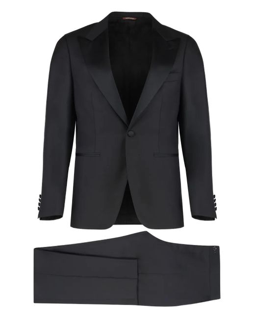 Canali Anzug mit steigendem Revers in Black für Herren