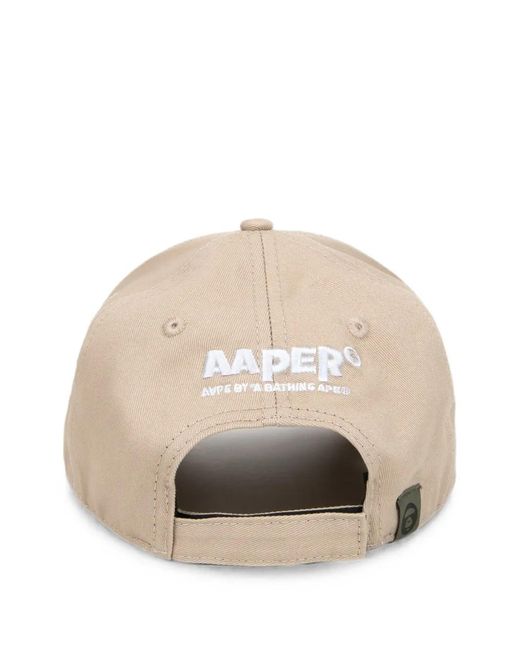 Aape By A Bathing Ape Natural Aaper Aldo Patch Baseball Cap for men