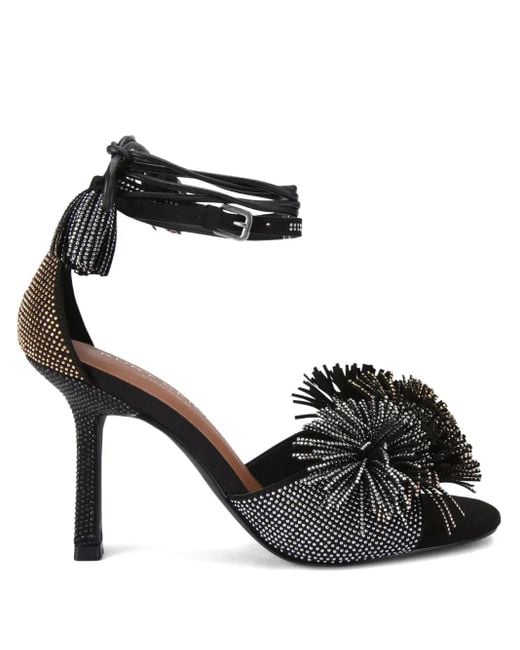 Sandali Pom Pom 90Mm di Kurt Geiger in Black