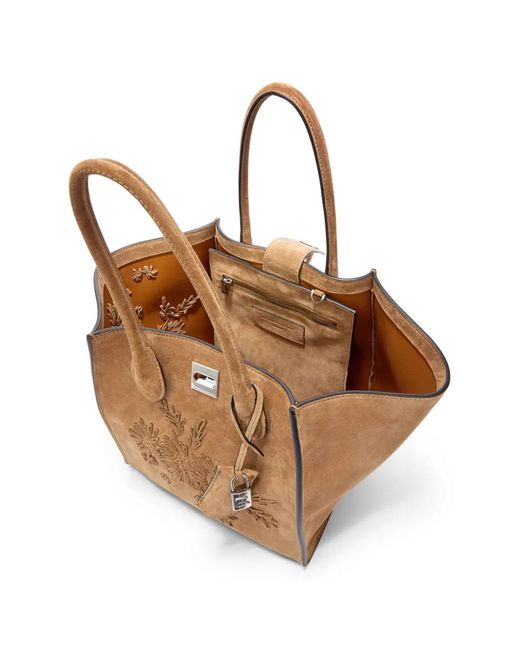 Ermanno Scervino Natural Medium Maggie Tote Bag