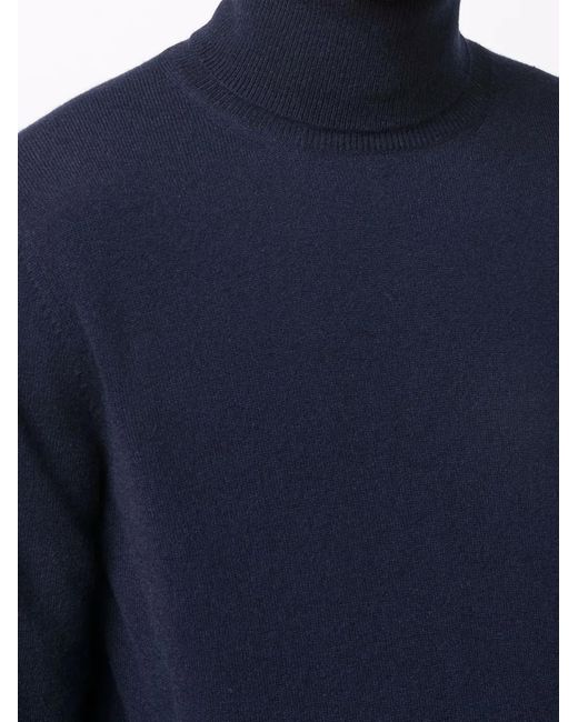 Malo Blue Roll-Neck Jumper for men