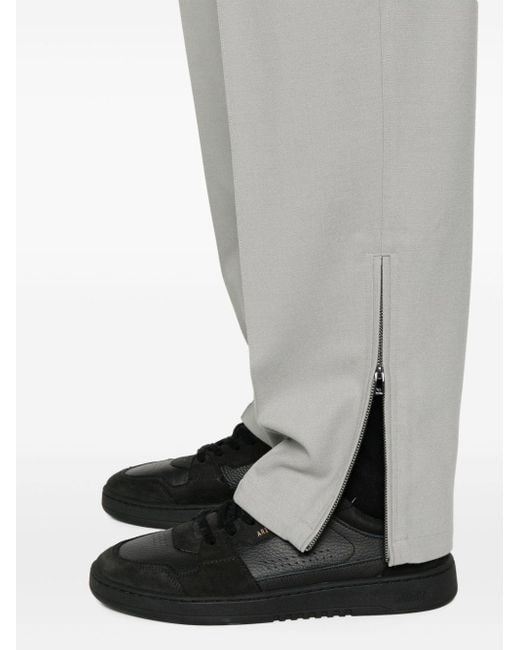 Pantalones rectos con costuras en relieve Emporio Armani de hombre de color Gray