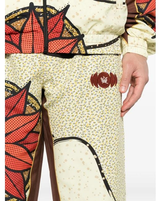 Pantofola D Oro White X Thebe Magugy Graphic-Print Trousers for men