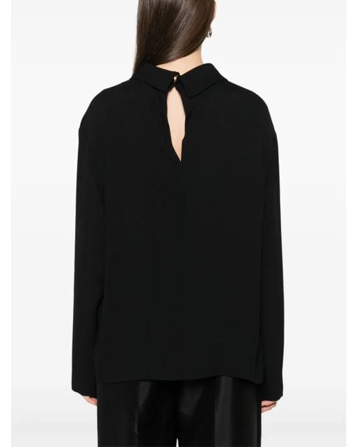 Blusa A Maniche Lunghe di Carven in Black