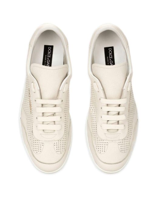 Dolce & Gabbana White Saint Tropez Low-Top Sneakers for men