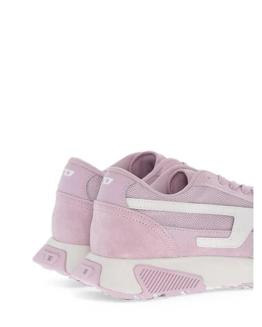 DIESEL Pink S-Tyche Panelled Sneakers