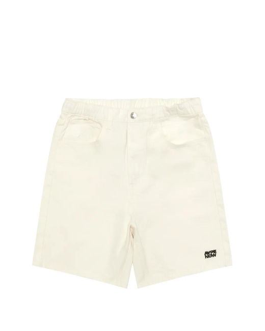 Aape By A Bathing Ape Natural Embroidered Shorts for men