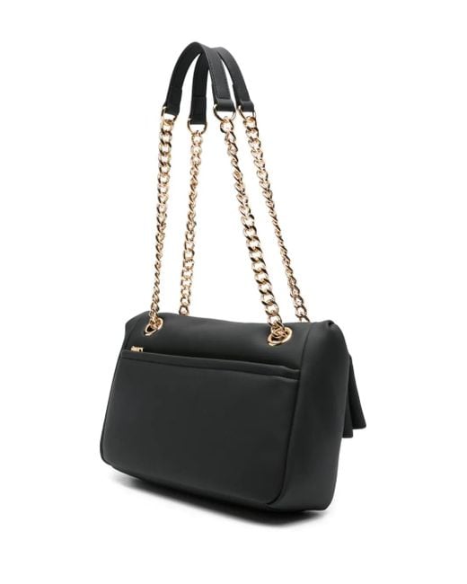 Love Moschino Black Logo-Lettering Strap Shoulder Bag