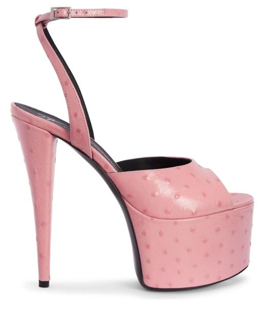 Giuseppe Zanotti Pink Gz Aida 150mm Platform Sandals